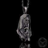 No Speak Sterling Silver Witch Pendant 03 | Gthic.com