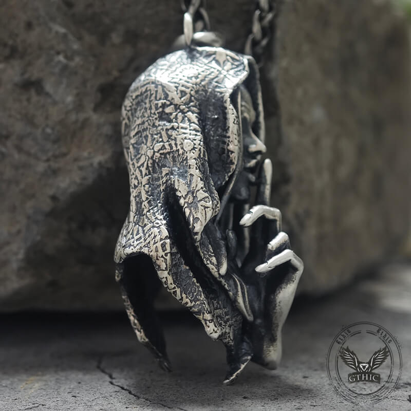 No Speak Sterling Silver Witch Pendant