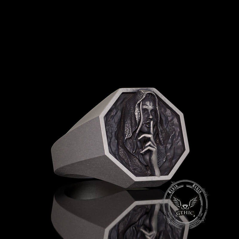 No Speak Sterling Silver Witch Ring