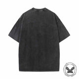 Nocturnal Metal Font Vintage Washed T-shirt | Gthic.com