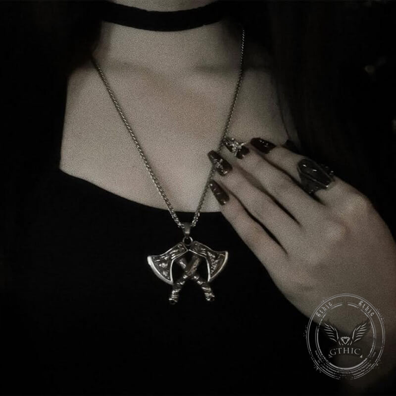Nordic Axe Stainless Steel Viking Pendant