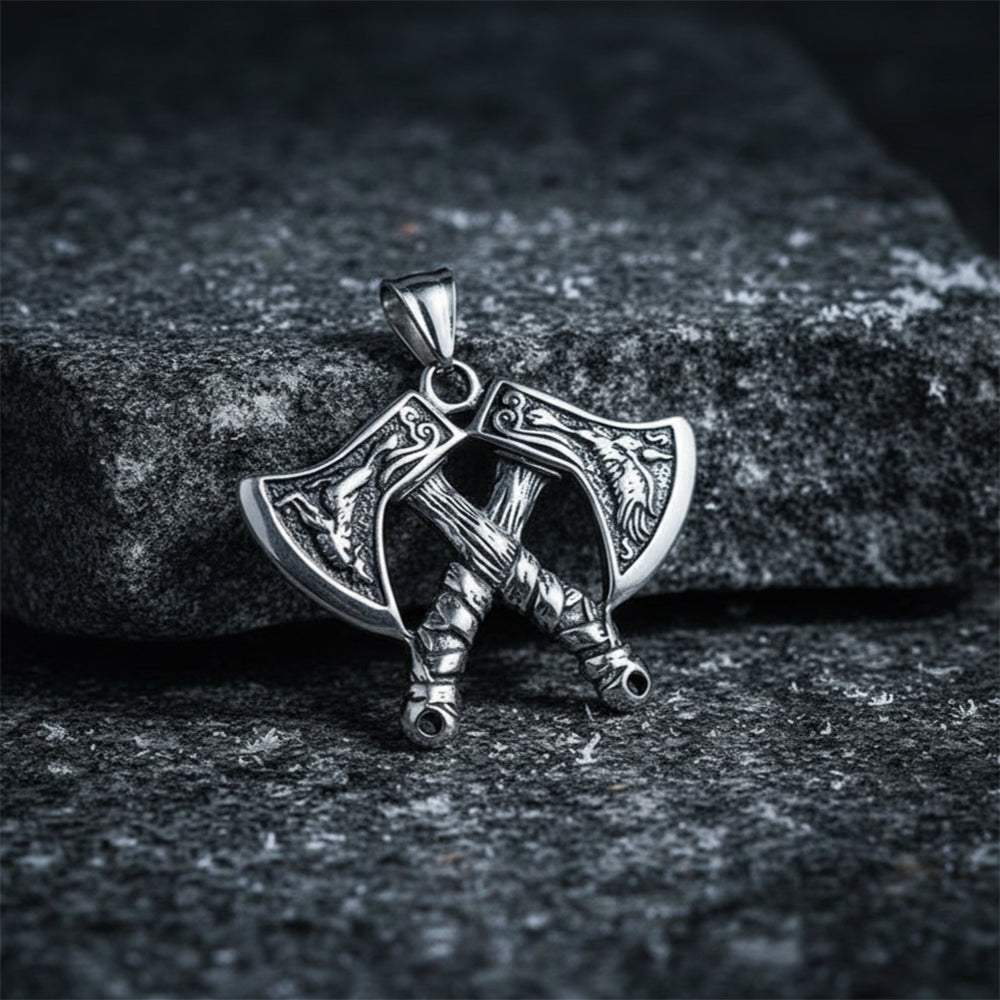 Nordic Axe Stainless Steel Viking Pendant – GTHIC