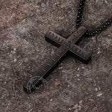 Nordic Celtic Knot Rune Stainless Steel Cross Pendant