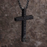 Nordic Celtic Knot Rune Stainless Steel Cross Pendant