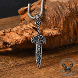 Nordic Celtic Knot Sword Stainless Steel Pendant | Gthic.com