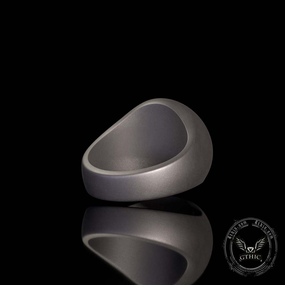 Nordic Helm of Awe Knotwork Sterling Silver Ring