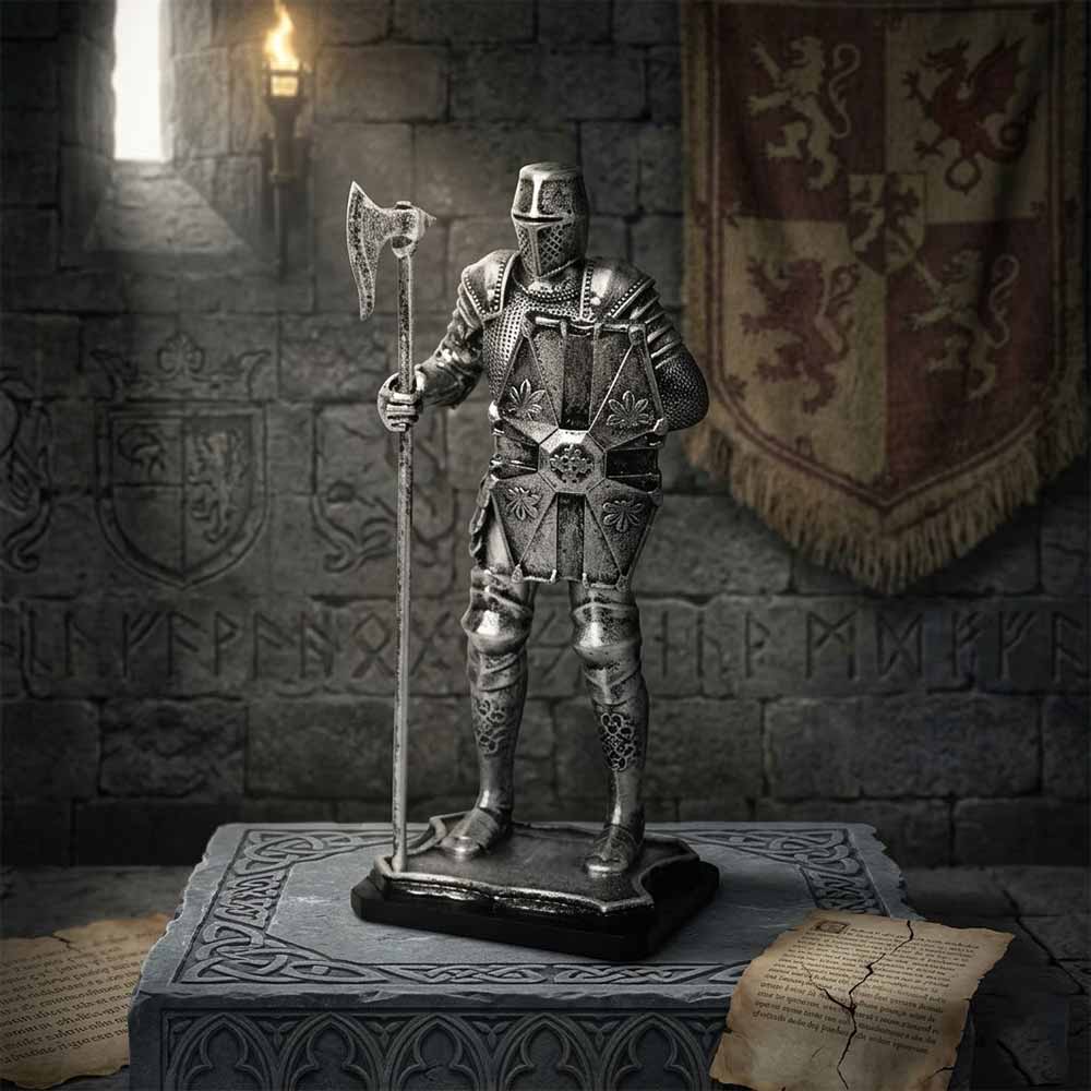 Nordic Medieval Knight Warrior Statue Resin Figurines