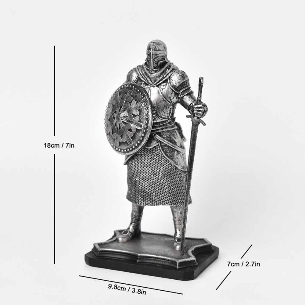 Nordic Medieval Knight Warrior Statue Resin Figurines