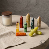 Nordic Modern Green Hexagonal Prism Figurine Crystal Tower | Gthic.com