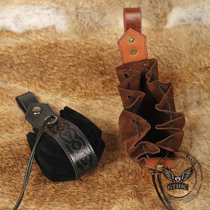 Nordic Retro Patterned Pouch Drawstring Waist Bag 02 | Gthic.com