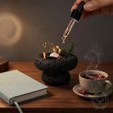 Nordic Simple Cement Aromatherapy Cup Crystal Stone Figurine | Gthic.com