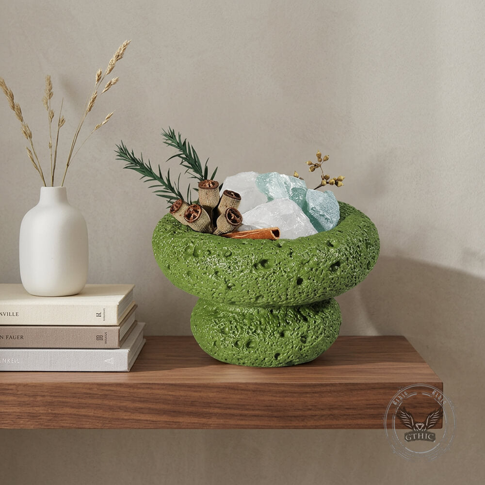 Nordic Simple Cement Aromatherapy Cup Crystal Stone Figurine | Gthic.com