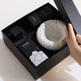 Nordic Simple Cement Aromatherapy Cup Crystal Stone Figurine