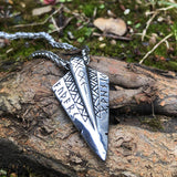 Nordic Spear Of Odin Stainless Steel Viking Pendant | Gthic.com