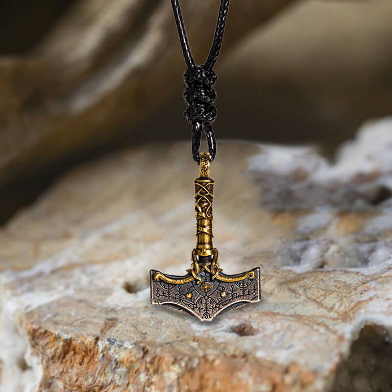 Nordic Thor’s Hammer Sterling Silver Viking Pendant | Gthic.com