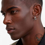 Nordic Valknut Wolf Head Stainless Steel Earrings | Gthic.com