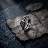 Nordic Valknut Wolf Head Stainless Steel Earrings