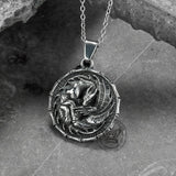 Norse Mythology Dragon Stainless Steel Pendant | Gthic.com
