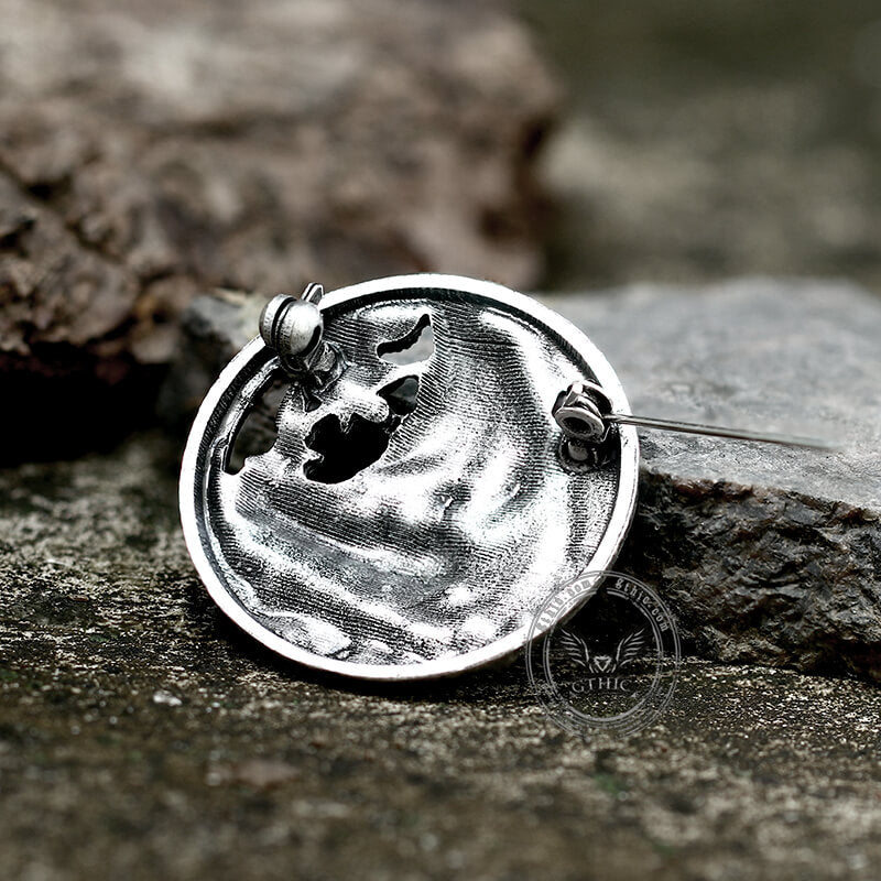 Norse Viking Longship Zinc Alloy Brooch