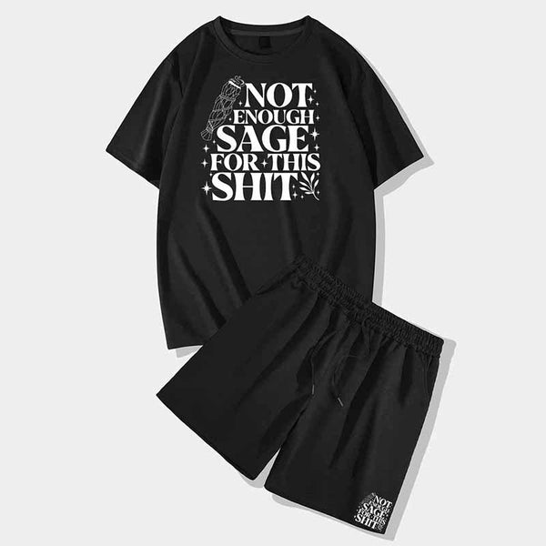 Not Enough Sage Short Sleeve T-shirt and Shorts Set | Gthic.com