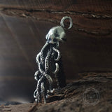 Octopus Skull Gothic Sterling Silver Pendant