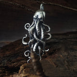 Octopus Skull Gothic Sterling Silver Pendant | Gthic.com