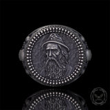 Odin Skull Feather Gothic Sterling Silver Ring | Gthic.com