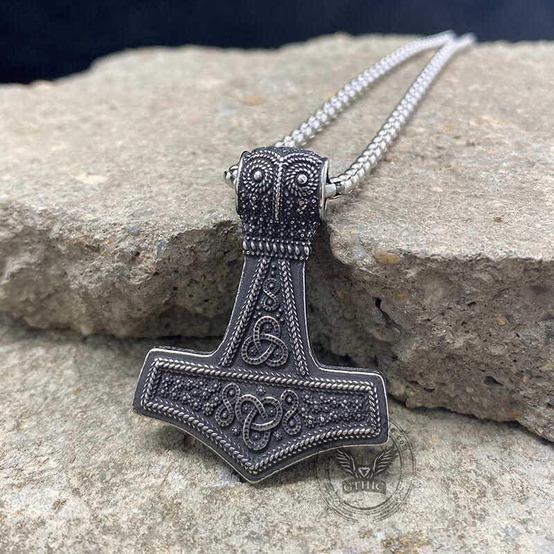 Oland Thor's Hammer Stainless Steel Pendant | Gthic.com