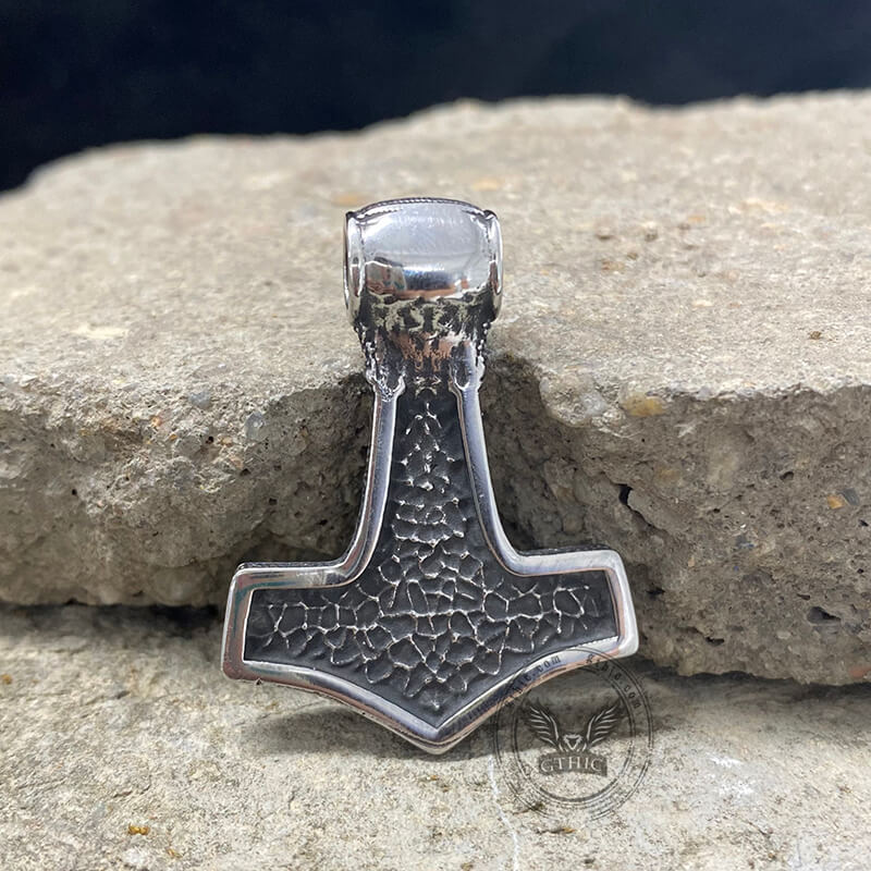 Oland Thor's Hammer Stainless Steel Pendant | Gthic.com