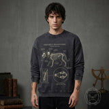 Orthrus Phantasma Anatomy Graphic Vintage Washed Sweatshirt | Gthic.com