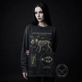 Orthrus Phantasma Anatomy Graphic Vintage Washed Sweatshirt