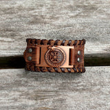 Ouroboros Vegvisir Wristband Leather Bracelet | Gthic.comOuroboros Vegvisir Wristband Leather Bracelet | Gthic.com