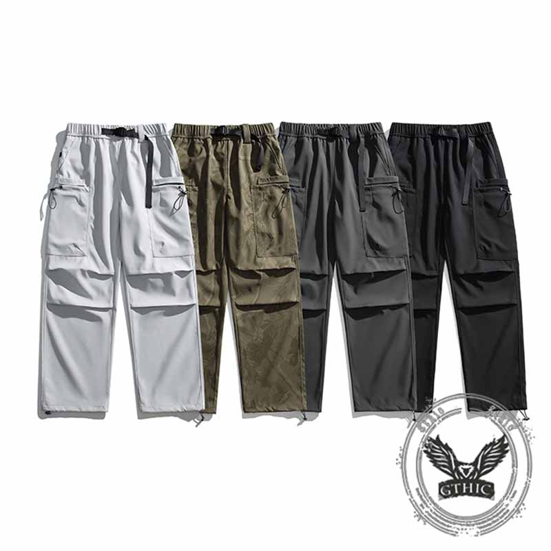 Outdoor Commuting Waterproof Straight Paratrooper Pants 01 | Gthic.com