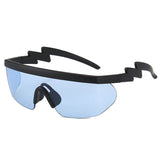 Outdoor Lightning Temple Irregular Cycling Sunglasses