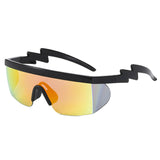 Outdoor Lightning Temple Irregular Cycling Sunglasses
