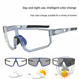 Outdoor Sports One-Piece Color-Changing PC Sunglasses