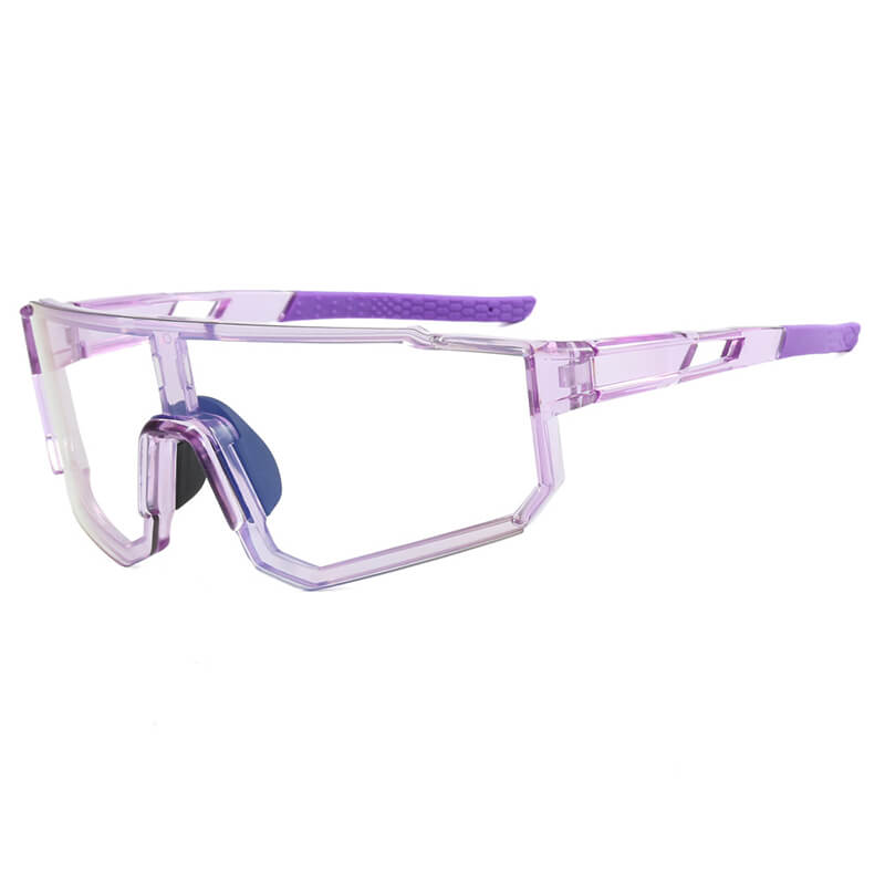 Outdoor Sports One-Piece Color-Changing PC Sunglasses