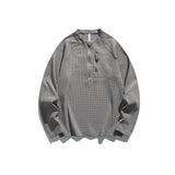 Outdoor Waffle-Knit Quick-Drying Half-Zip Sports Top