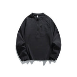 Outdoor Waffle-Knit Quick-Drying Half-Zip Sports Top