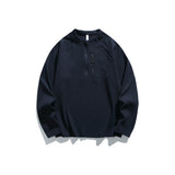 Outdoor Waffle-Knit Quick-Drying Half-Zip Sports Top