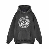 Overstimulated Moms Club Ghost Vintage Washed Hoodie | Gthic.com