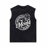 Overstimulated Moms Club Ghost Vintage Washed Vest Top | Gthic.com