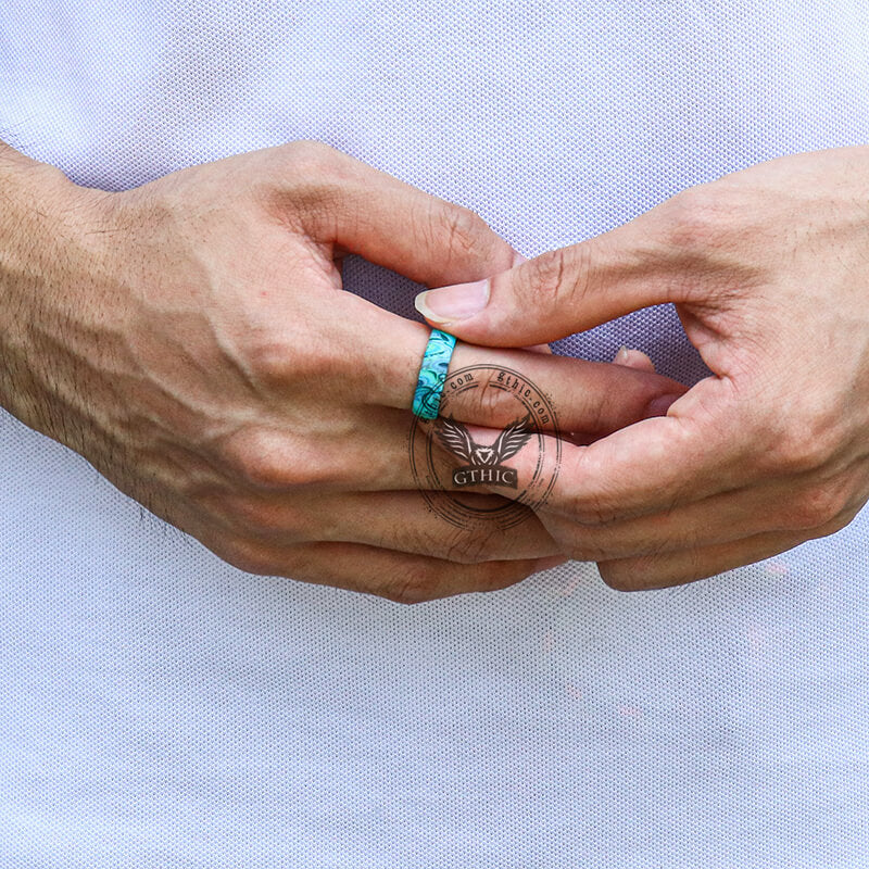 Paisley Pattern Silicone Ring