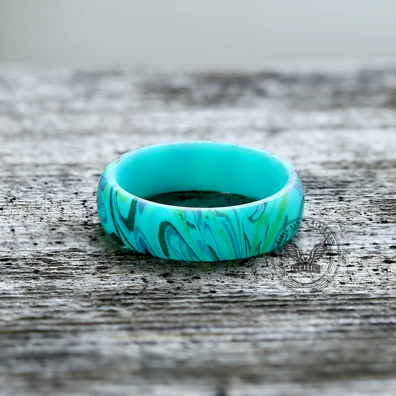 Paisley Pattern Silicone Ring
