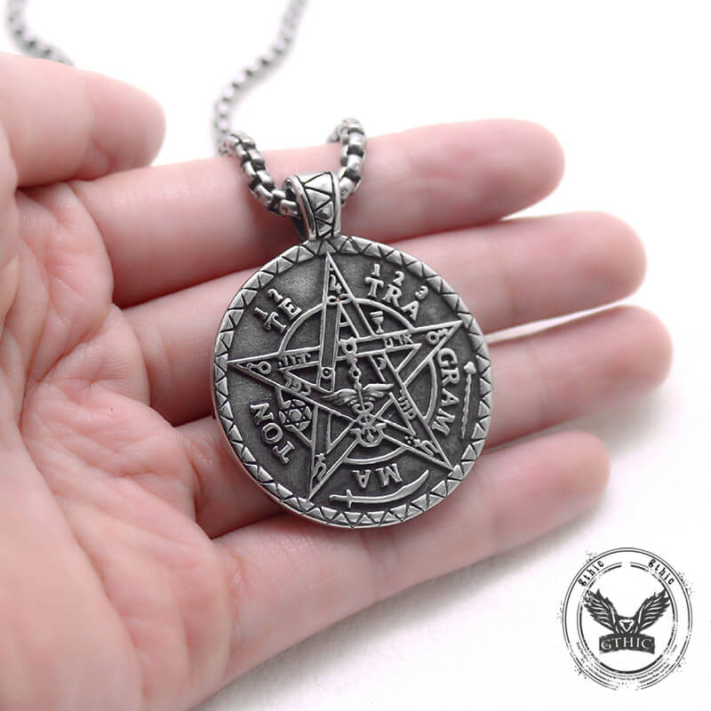 Pentagram Seal of Solomon Stainless Steel Pendant