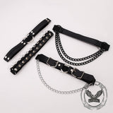 Personalized Lolita Love Chain Gothic Style Thigh Ring | Gthic.com