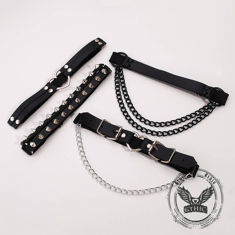 Personalized Lolita Love Chain Gothic Style Thigh Ring | Gthic.com