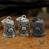 Personalized Skull Stainless Steel Lucky Bell Pendant | Gthic.com
