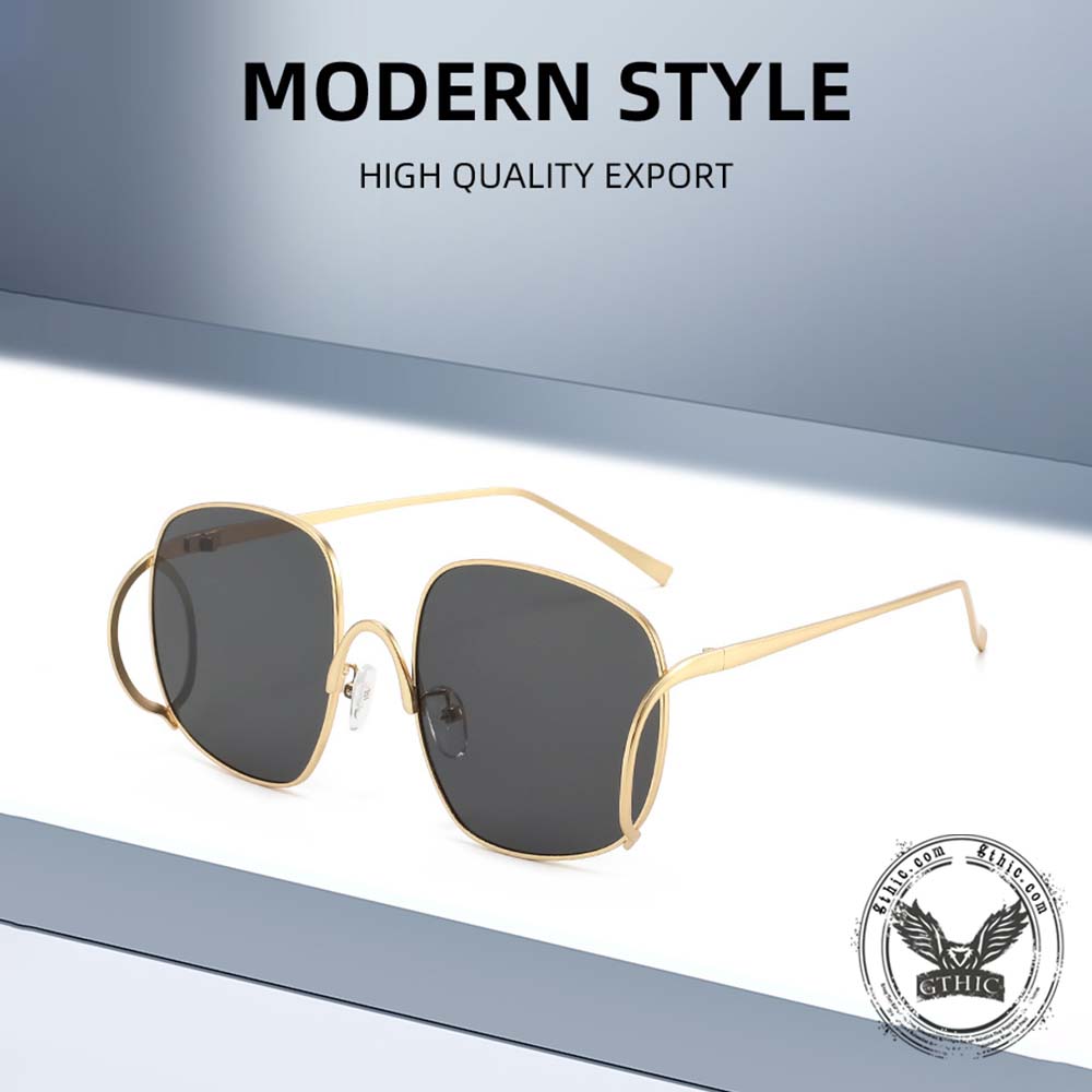 Personalized Versatile Double-Bridge PC Sunglasses
