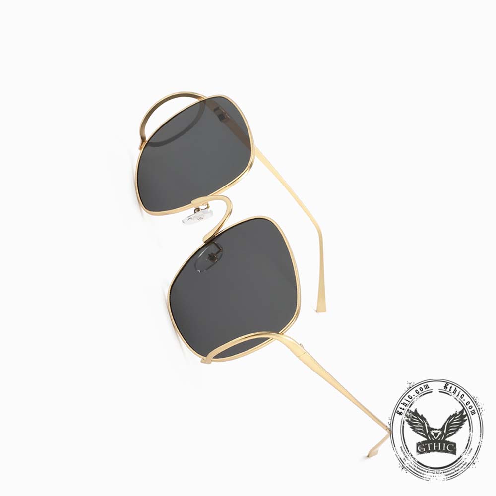 Personalized Versatile Double-Bridge PC Sunglasses